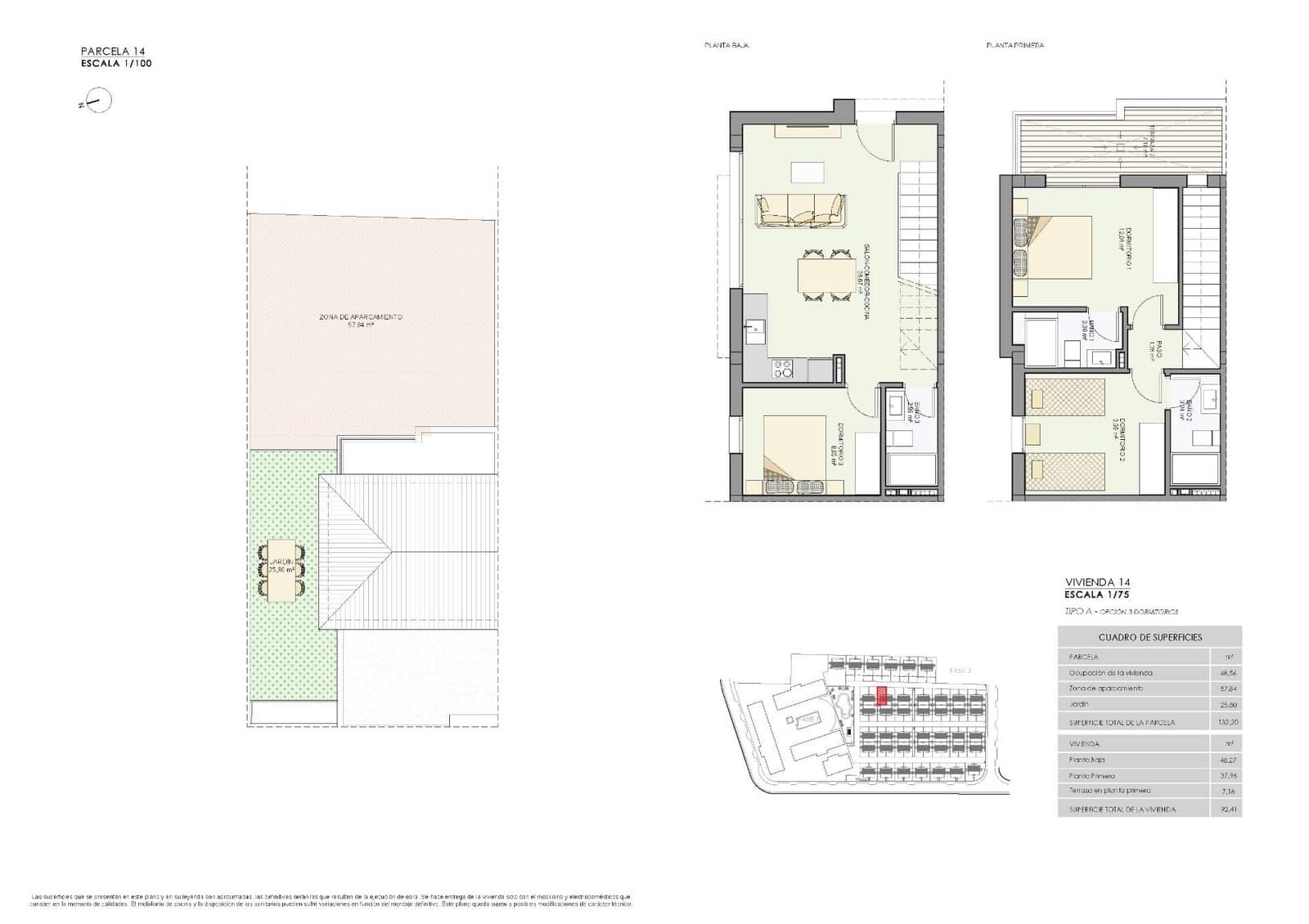 3 soveværelse Semi-Rækkehus til salg i Gran Alacant med swimmingpool - € 410.000 (Ref: 10018878)