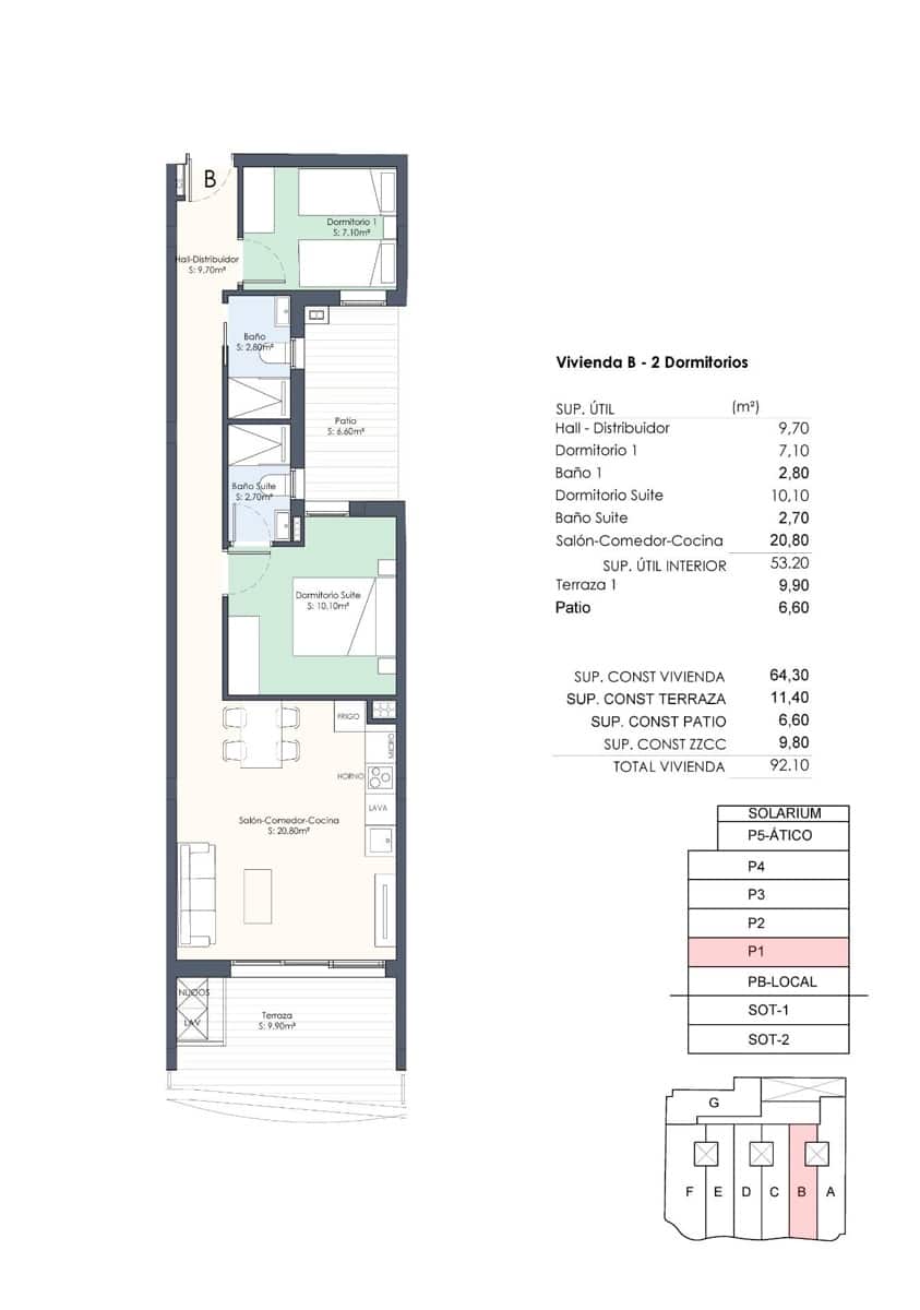 2 soveværelse Lejlighed til salg i Torrevieja med swimmingpool - € 309.000 (Ref: 10020181)