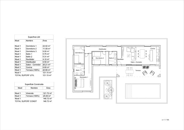 3 sovrum Villa till salu i La Romana med pool garage - 433 000 € (Ref: 10020188)