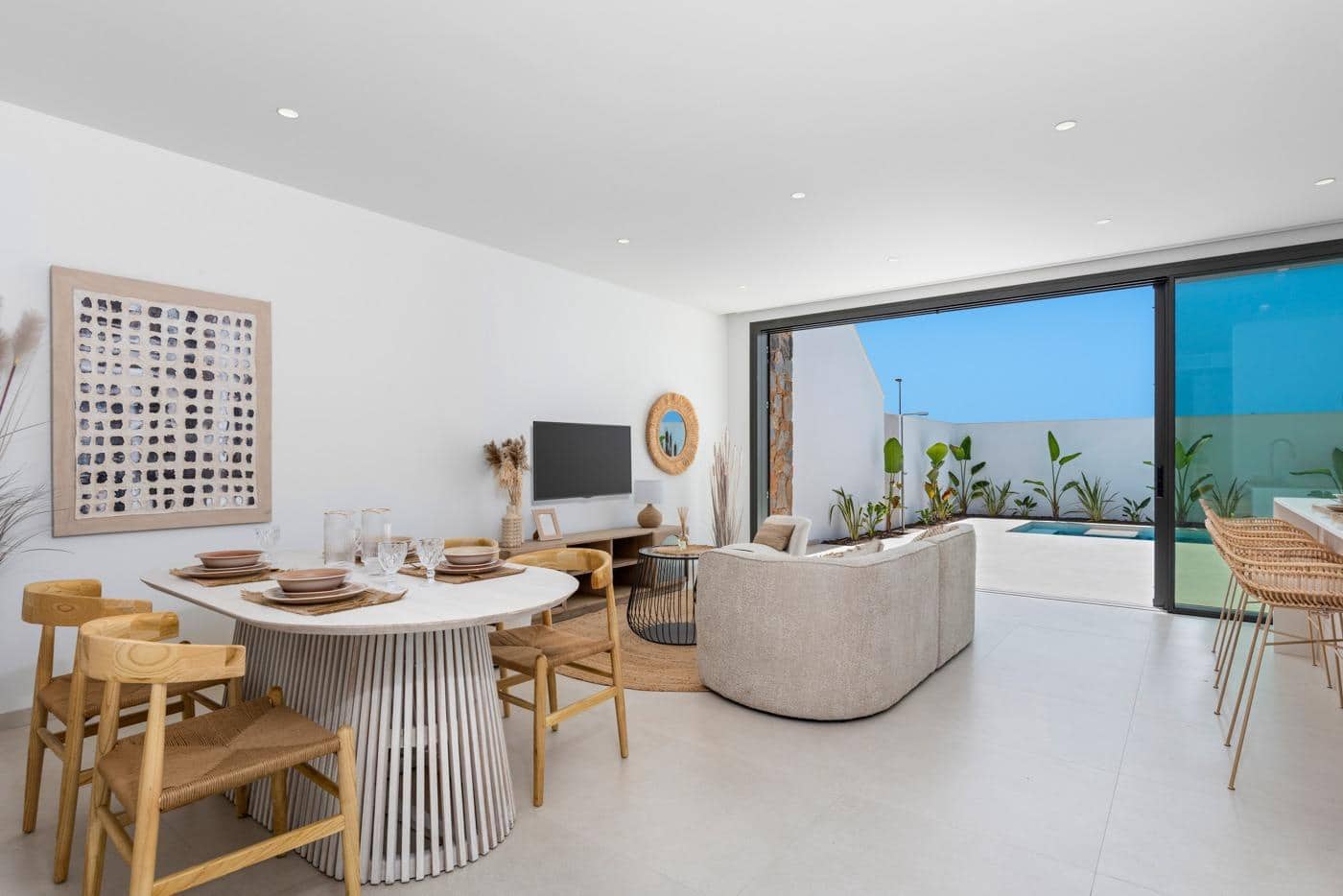 Pareado de 3 habitaciones en Los Alcázares en venta con piscina garaje - 519.900 € (Ref: 10020196)