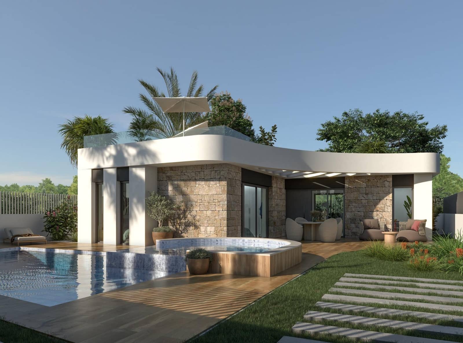 3 sypialnia Willa na sprzedaż w Los Montesinos z basenem garażem - 535 000 € (Ref: 10020200)