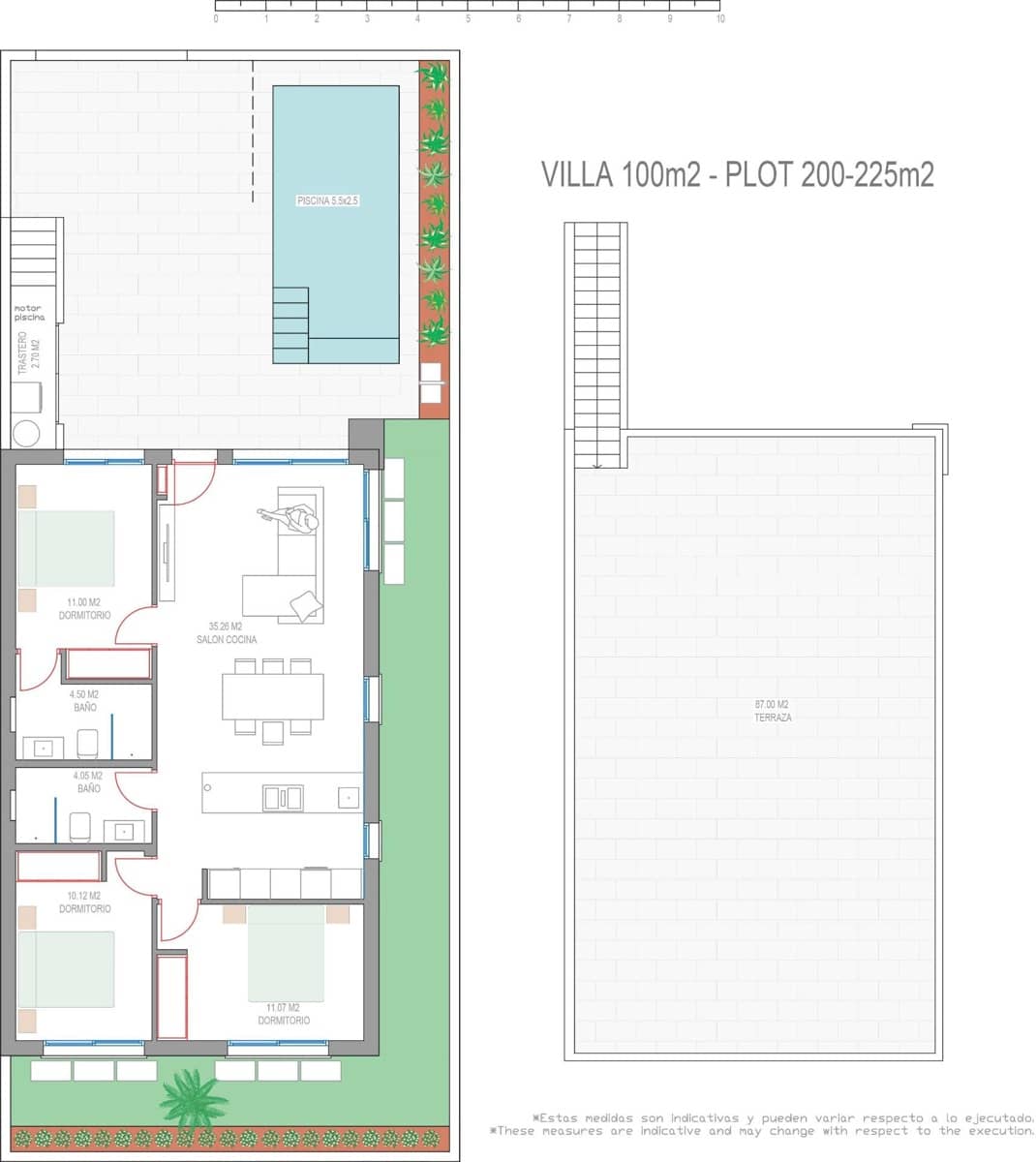 Chalet de 3 habitaciones en San Javier en venta con piscina garaje - 504.300 € (Ref: 10020225)