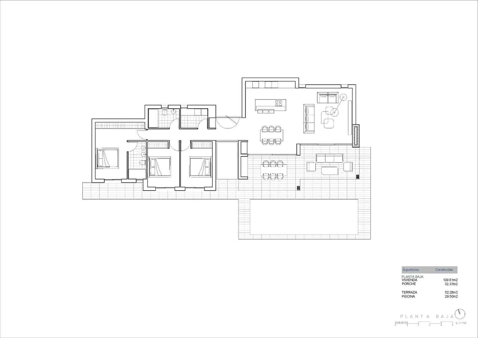 Chalet de 3 habitaciones en Calpe / Calp en venta con piscina garaje - 1.190.000 € (Ref: 10020245)