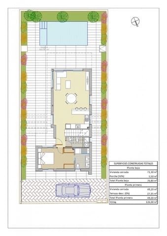 3 chambre Villa/Maison à vendre à Pinar de Campoverde, Pilar de la Horadada avec piscine garage - 460 000 € (Ref: 10022041)