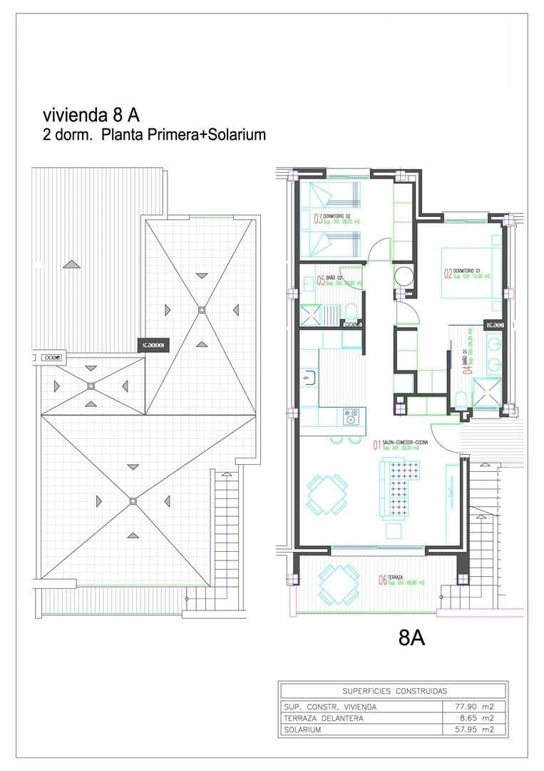 2 soveværelse Lejlighed til salg i Los Balcones med swimmingpool - € 340.000 (Ref: 10026372)