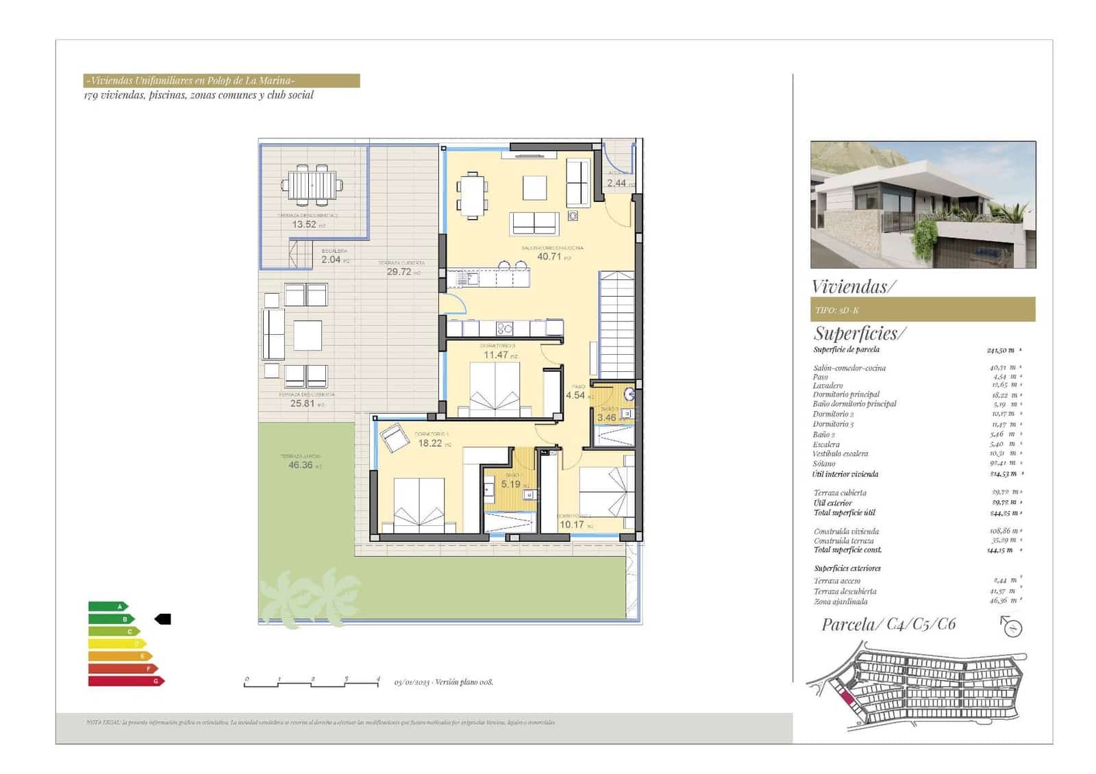 3 sovrum Villa till salu i Polop med pool - 470 000 € (Ref: 10026380)