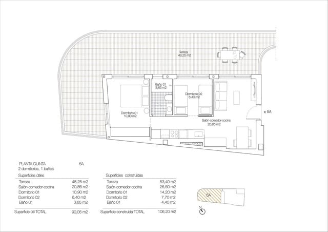 2 soveværelse Lejlighed til salg i Playa de los Locos, Torrevieja med swimmingpool - € 459.000 (Ref: 10026454)
