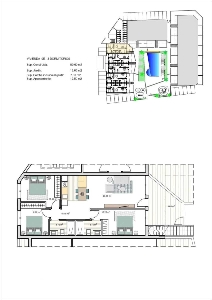 3 bedroom Apartment for sale in Roldan with pool - € 245,000 (Ref: 10029106)