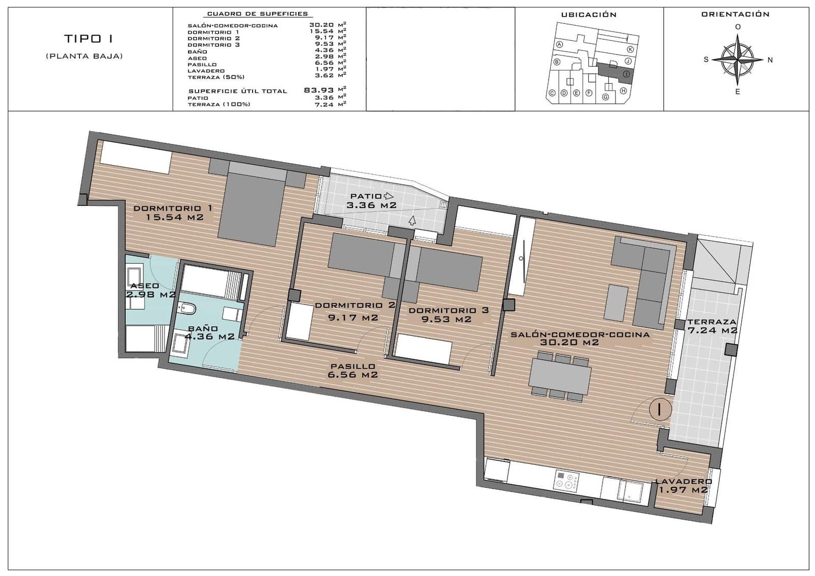 3 sypialnia Apartament na sprzedaż w Algorfa z basenem - 209 708 € (Ref: 10030066)
