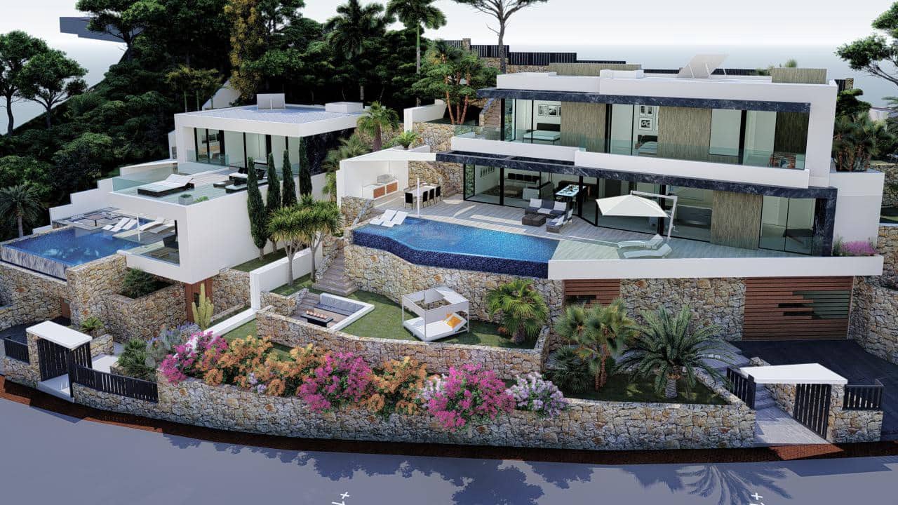 4 Zimmer Villa zu verkaufen in Calpe / Calp mit Pool Garage - 1.550.000 € (Ref: 10047901)