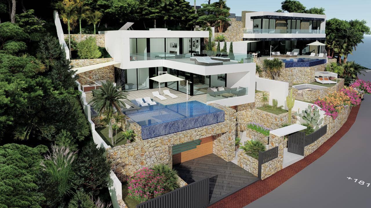4 Zimmer Villa zu verkaufen in Calpe / Calp mit Pool Garage - 1.550.000 € (Ref: 10047901)