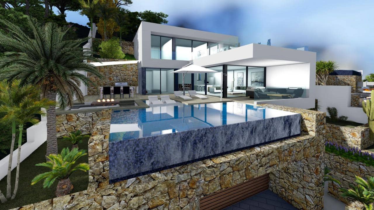 4 Zimmer Villa zu verkaufen in Calpe / Calp mit Pool Garage - 1.550.000 € (Ref: 10047901)