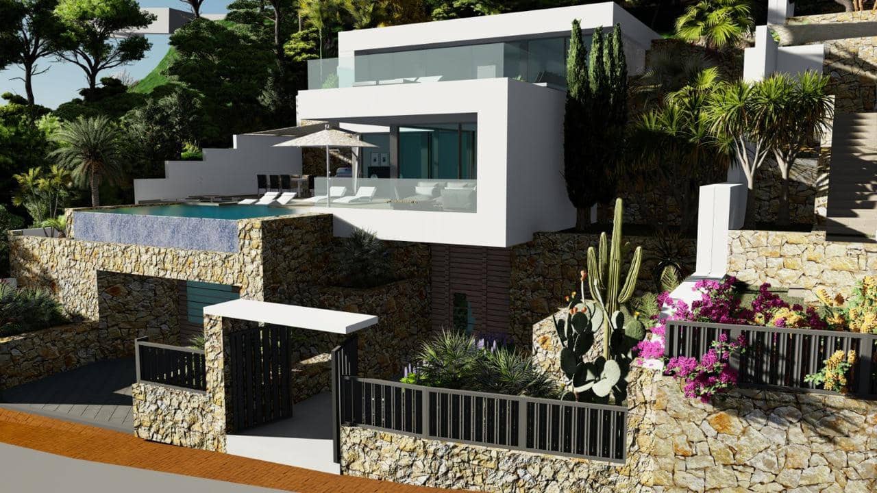 4 Zimmer Villa zu verkaufen in Calpe / Calp mit Pool Garage - 1.550.000 € (Ref: 10047901)