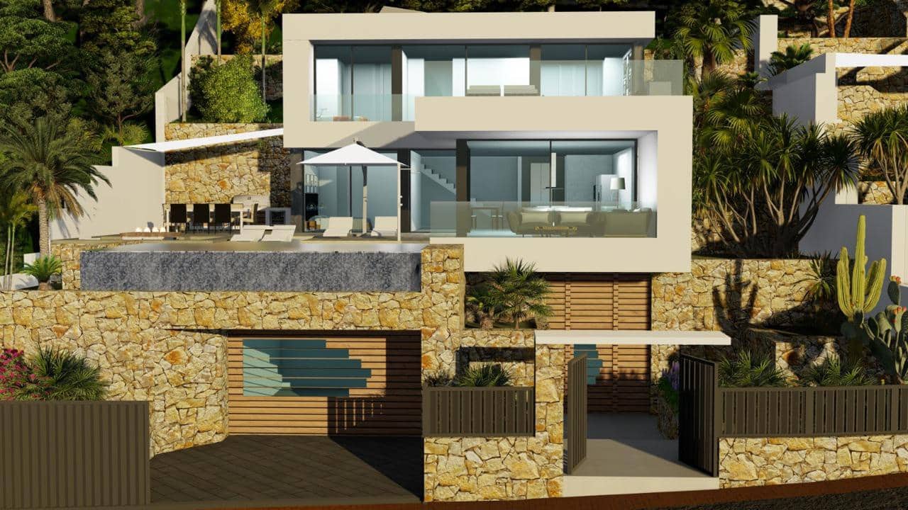 4 Zimmer Villa zu verkaufen in Calpe / Calp mit Pool Garage - 1.550.000 € (Ref: 10047901)