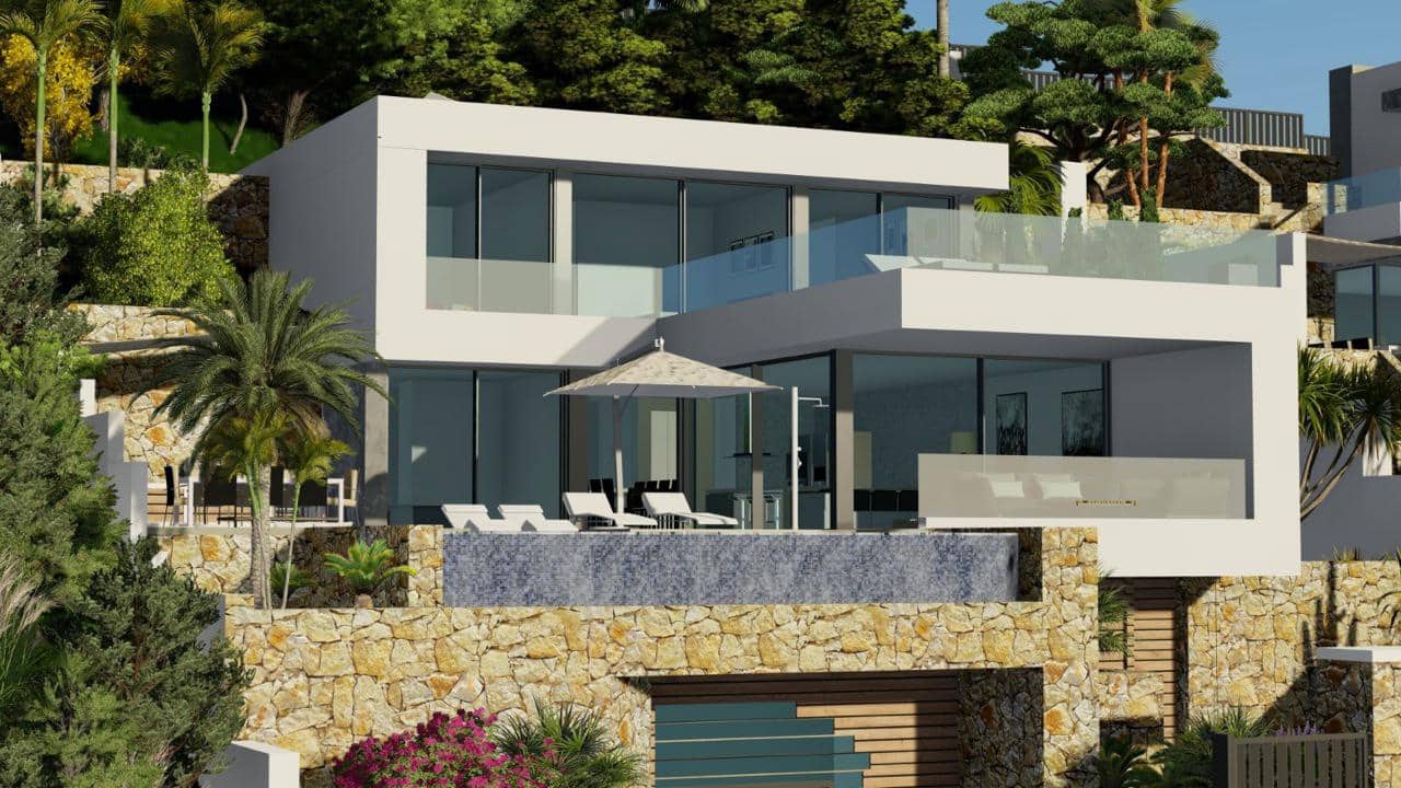 4 Zimmer Villa zu verkaufen in Calpe / Calp mit Pool Garage - 1.550.000 € (Ref: 10047901)