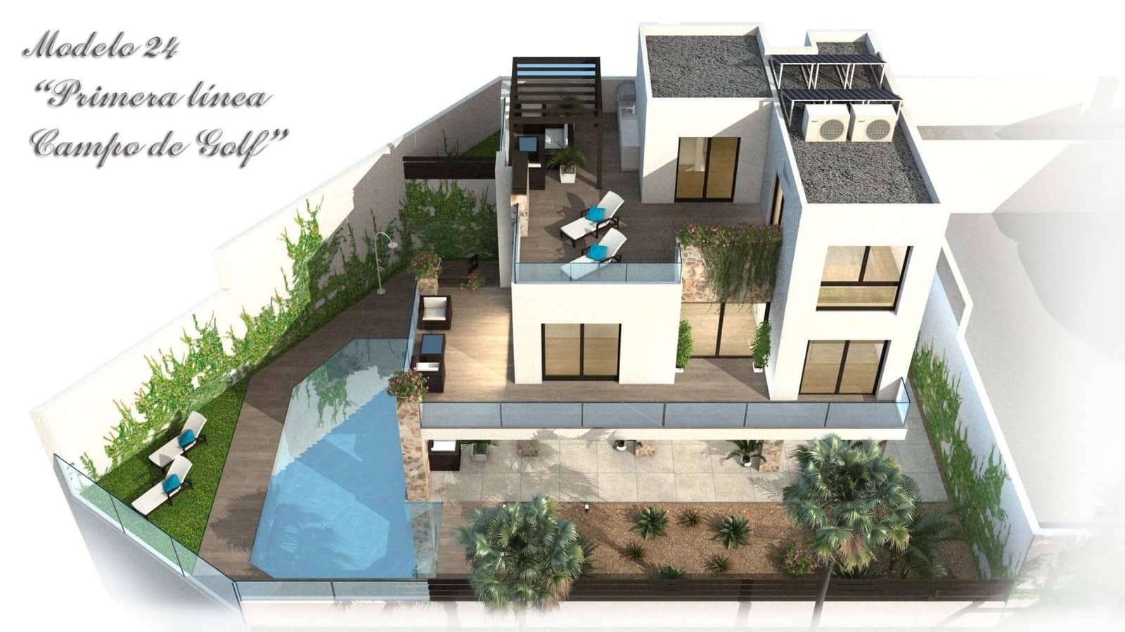Chalet de 3 habitaciones en Rojales en venta con piscina garaje - 852.000 € (Ref: 10047903)