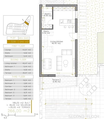 Chalet de 3 habitaciones en Los Almendros (Orihuela Costa), Orihuela en venta con piscina garaje - 669.900 € (Ref: 10047916)