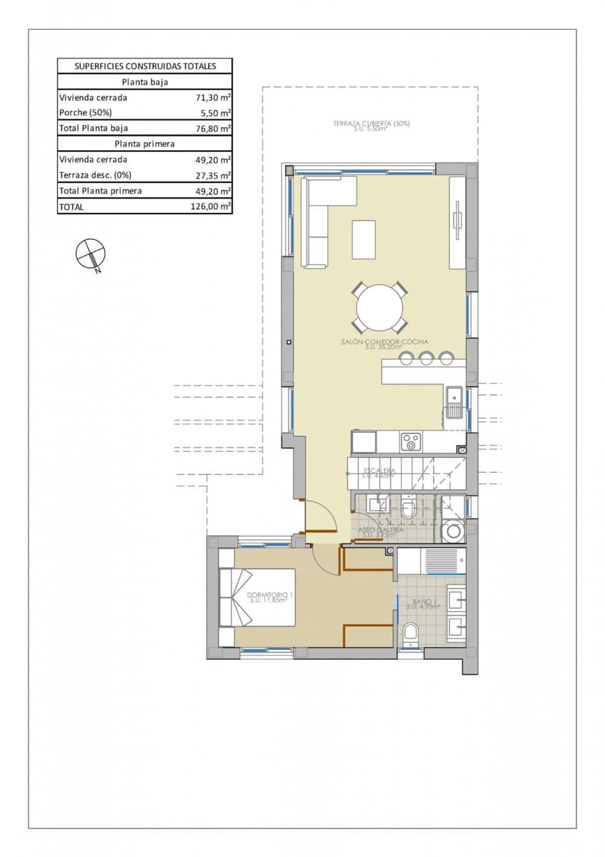 3 sovrum Villa till salu i Pilar de la Horadada med pool garage - 460 000 € (Ref: 10047976)