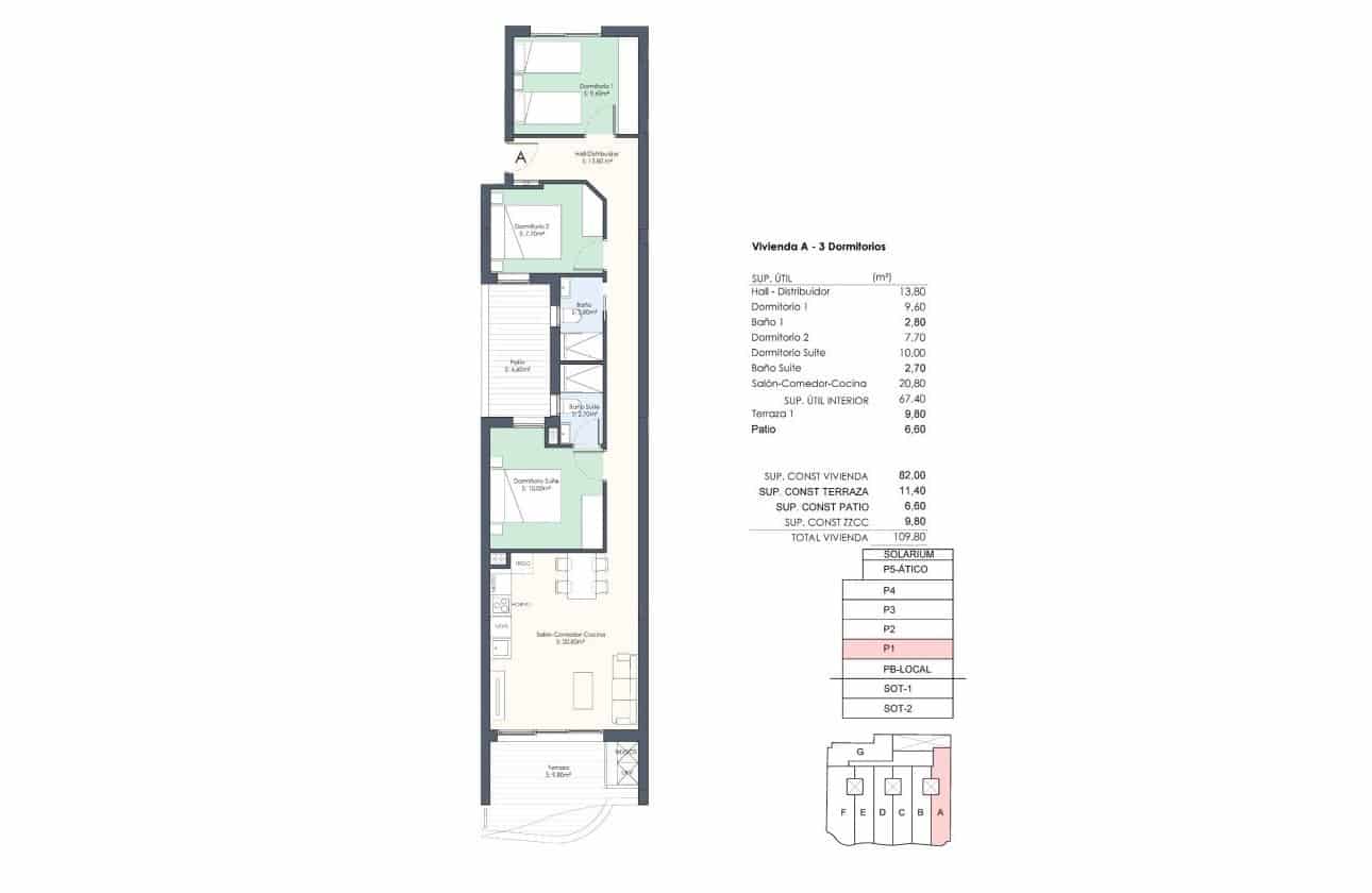 3 slaapkamer Appartement te koop in Torrevieja met zwembad - € 439.000 (Ref: 10051066)