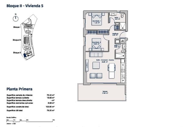 Apartamento de 2 habitaciones en Golf Bahía, Finestrat en venta con piscina - 430.000 € (Ref: 10100890)
