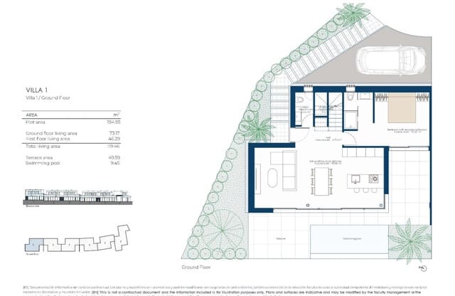3 sovrum Villa till salu i El Valle Golf Resort, Murcia stad med pool - 700 000 € (Ref: 10100895)