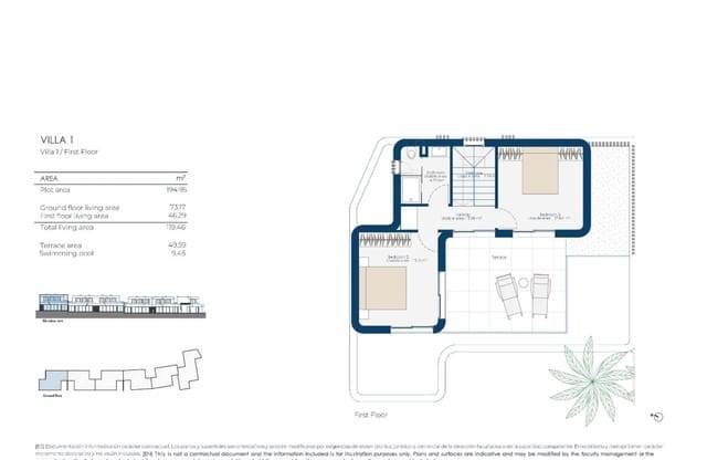 3 sovrum Villa till salu i El Valle Golf Resort, Murcia stad med pool - 700 000 € (Ref: 10100895)