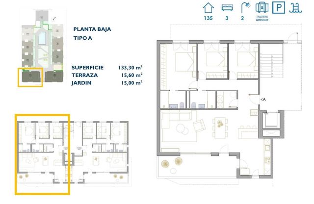 3 slaapkamer Appartement te koop in San Pedro del Pinatar ciudad, San Pedro del Pinatar met zwembad garage - € 319.900 (Ref: 10100898)