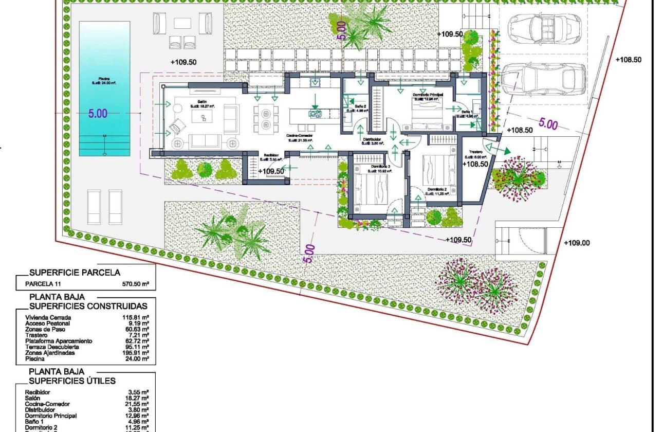 3 camera da letto Villa in vendita in La Manga Club con piscina - 700.000 € (Rif: 10100901)