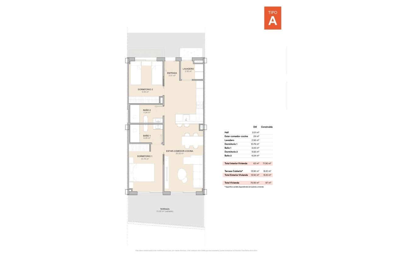 2 makuuhuone Huoneisto myytävänä paikassa La Nucia mukana uima-altaan - 349 388 € (Ref: 10100902)