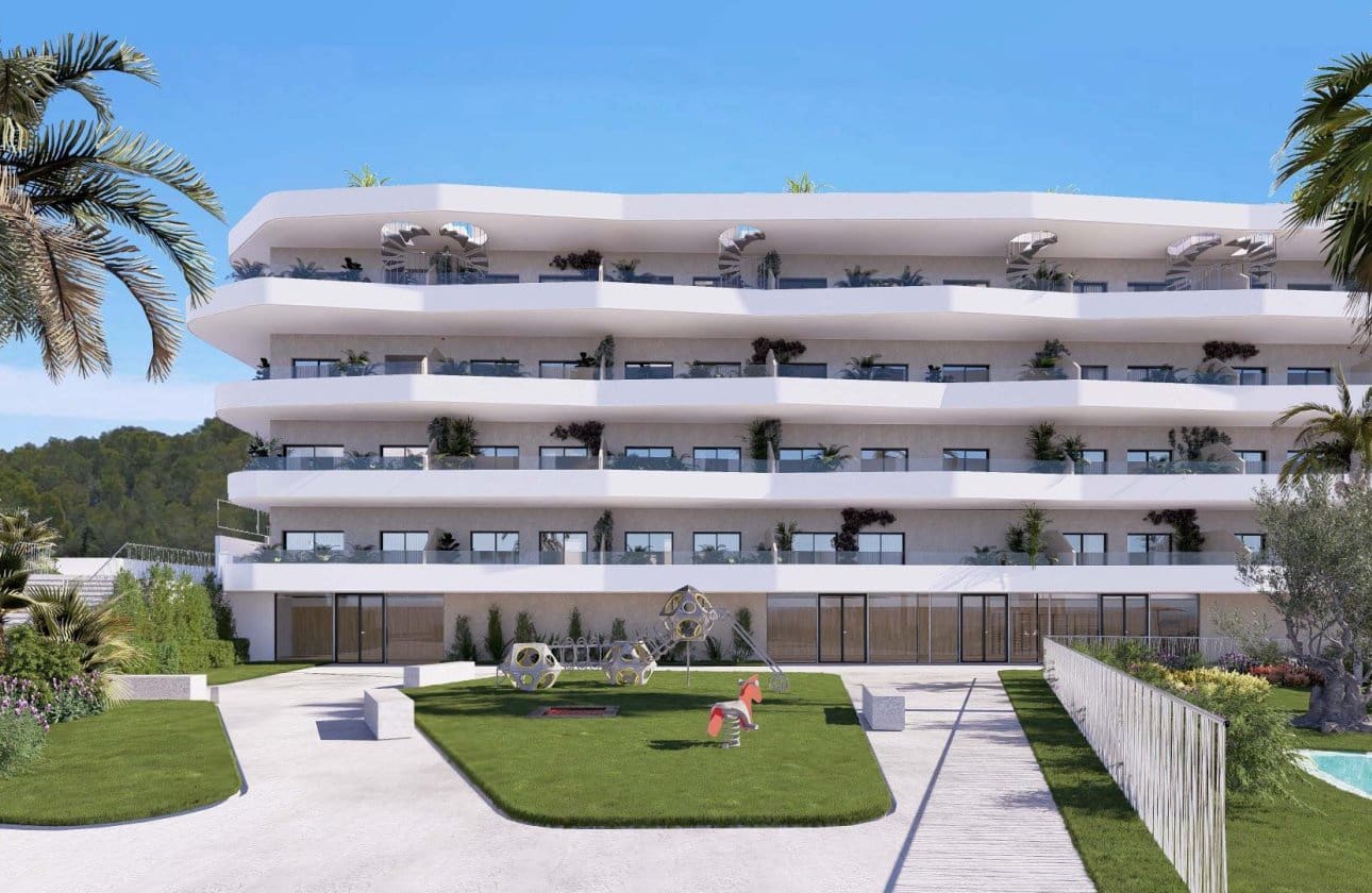 2 makuuhuone Huoneisto myytävänä paikassa La Nucia mukana uima-altaan - 349 388 € (Ref: 10100902)