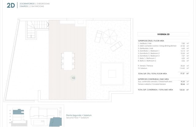 3 quarto Apartamento para venda em Benijófar com piscina - 410 000 € (Ref: 10100918)