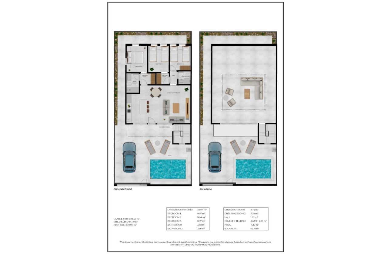 3 chambre Villa/Maison à vendre à La Pinilla avec piscine - 274 780 € (Ref: 10100921)