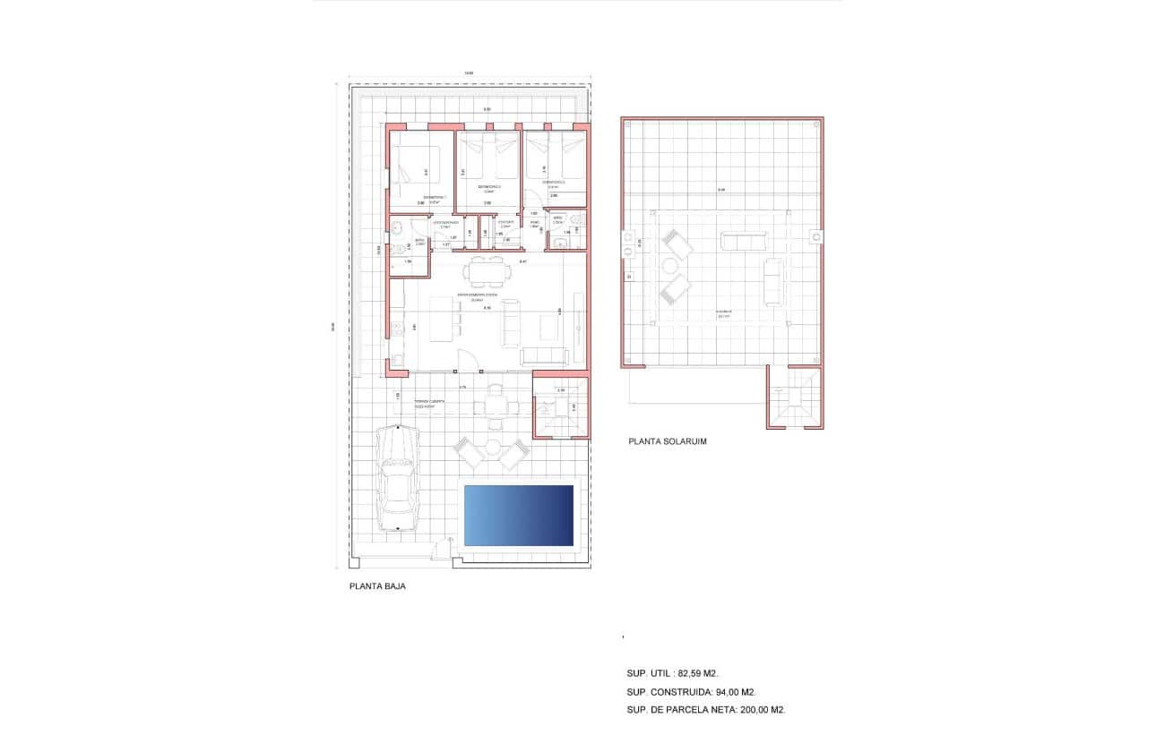 3 chambre Villa/Maison à vendre à La Pinilla avec piscine - 274 780 € (Ref: 10100921)