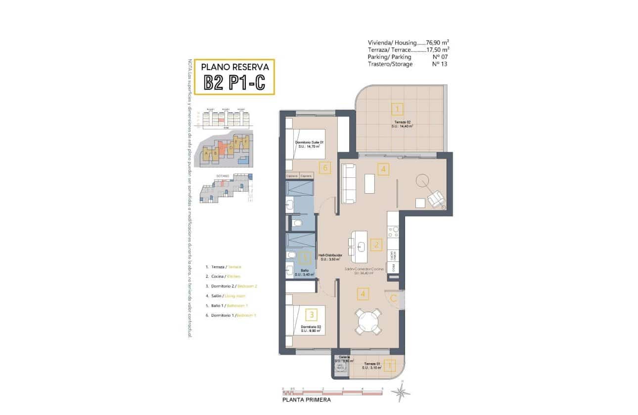 3 slaapkamer Appartement te koop in Los Alcazares met zwembad - € 349.900 (Ref: 10100926)
