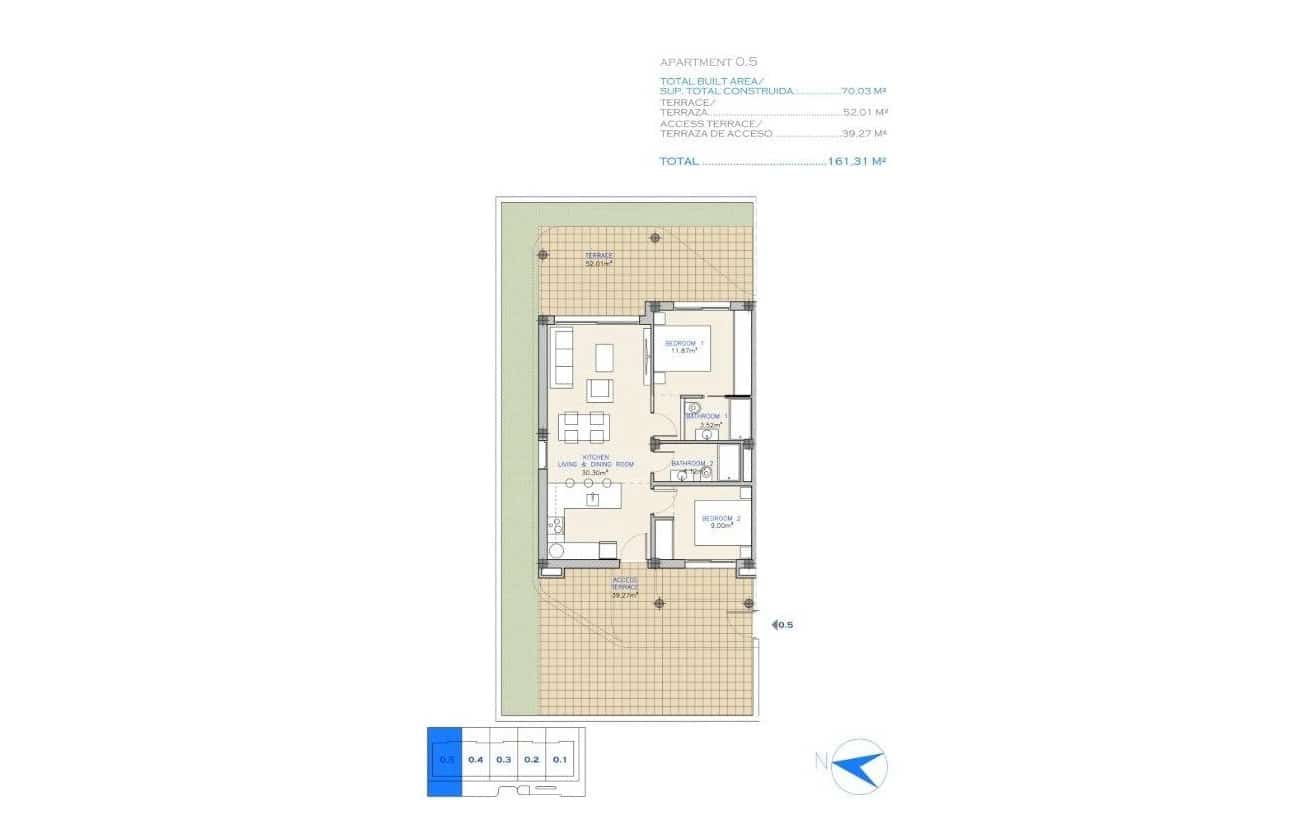 2 slaapkamer Appartement te koop in Los Alcazares met zwembad garage - € 275.000 (Ref: 10100934)