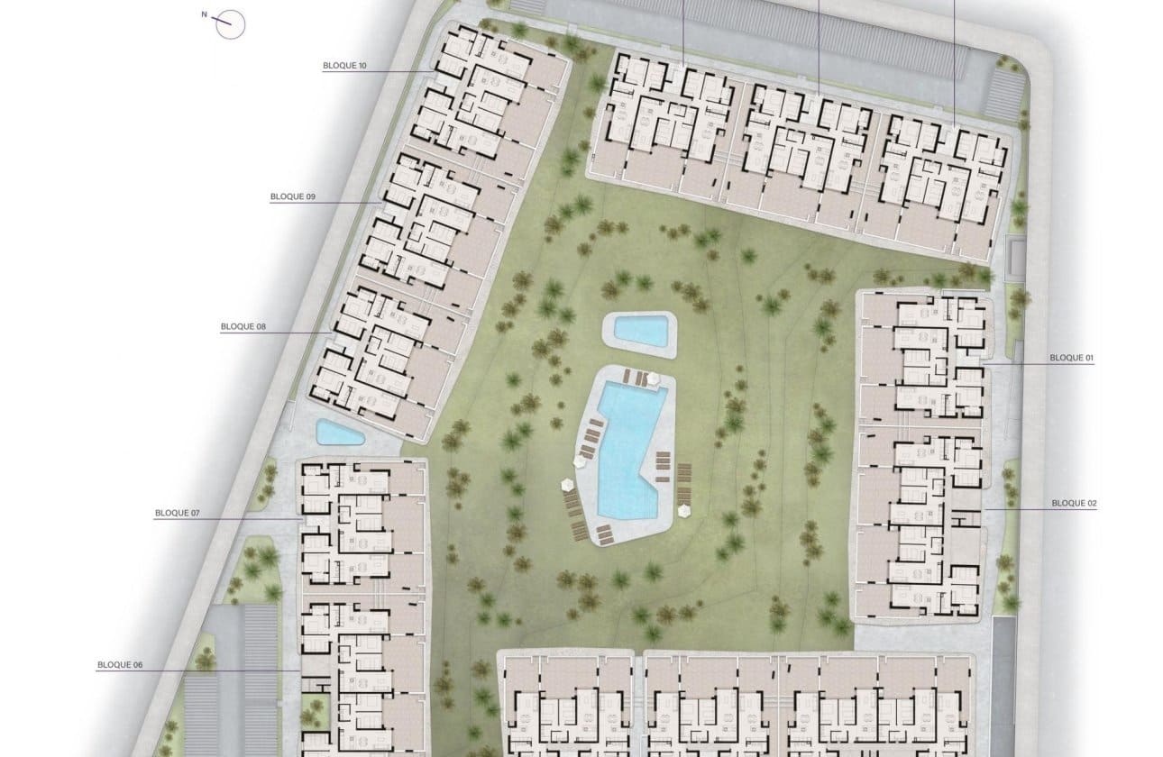 2 sovrum Lägenhet till salu i Ciudad Quesada med pool - 322 000 € (Ref: 10100948)