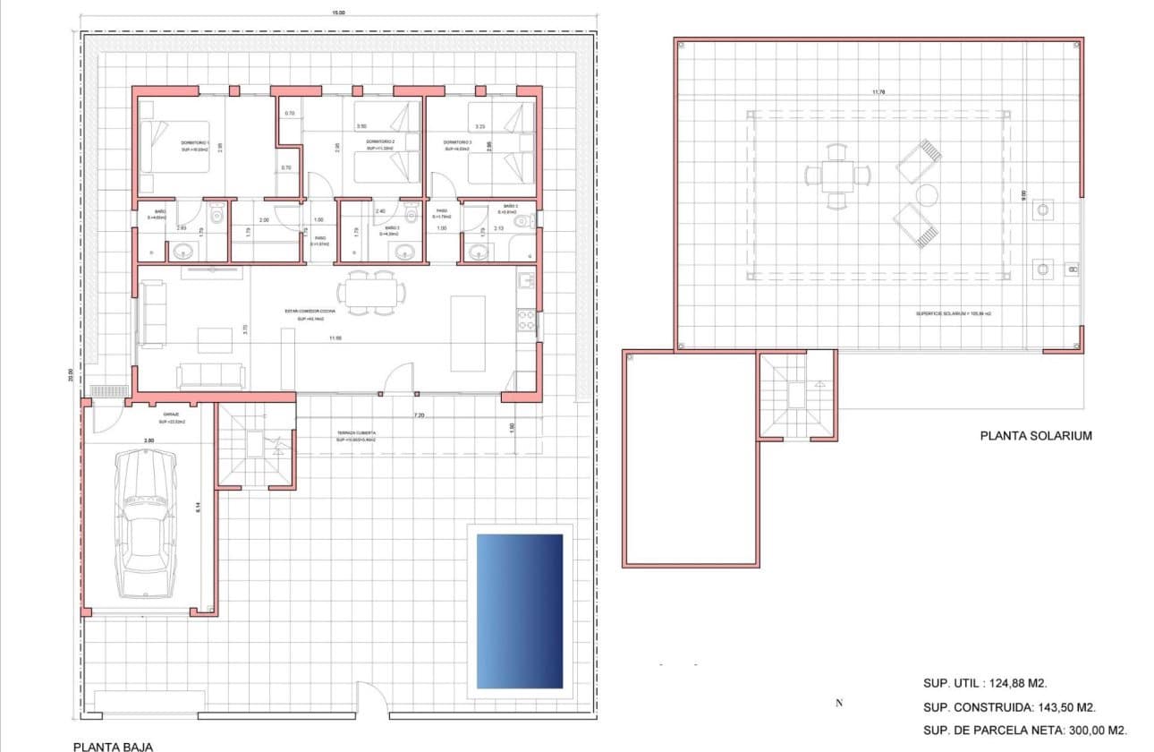 3 chambre Villa/Maison à vendre à La Pinilla avec piscine - 379 845 € (Ref: 10100951)