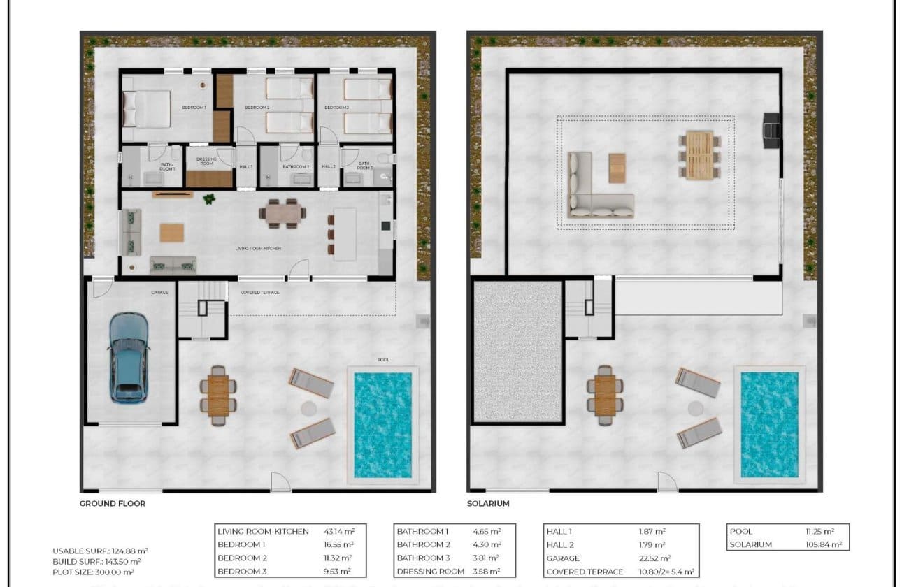 3 chambre Villa/Maison à vendre à La Pinilla avec piscine - 379 845 € (Ref: 10100951)