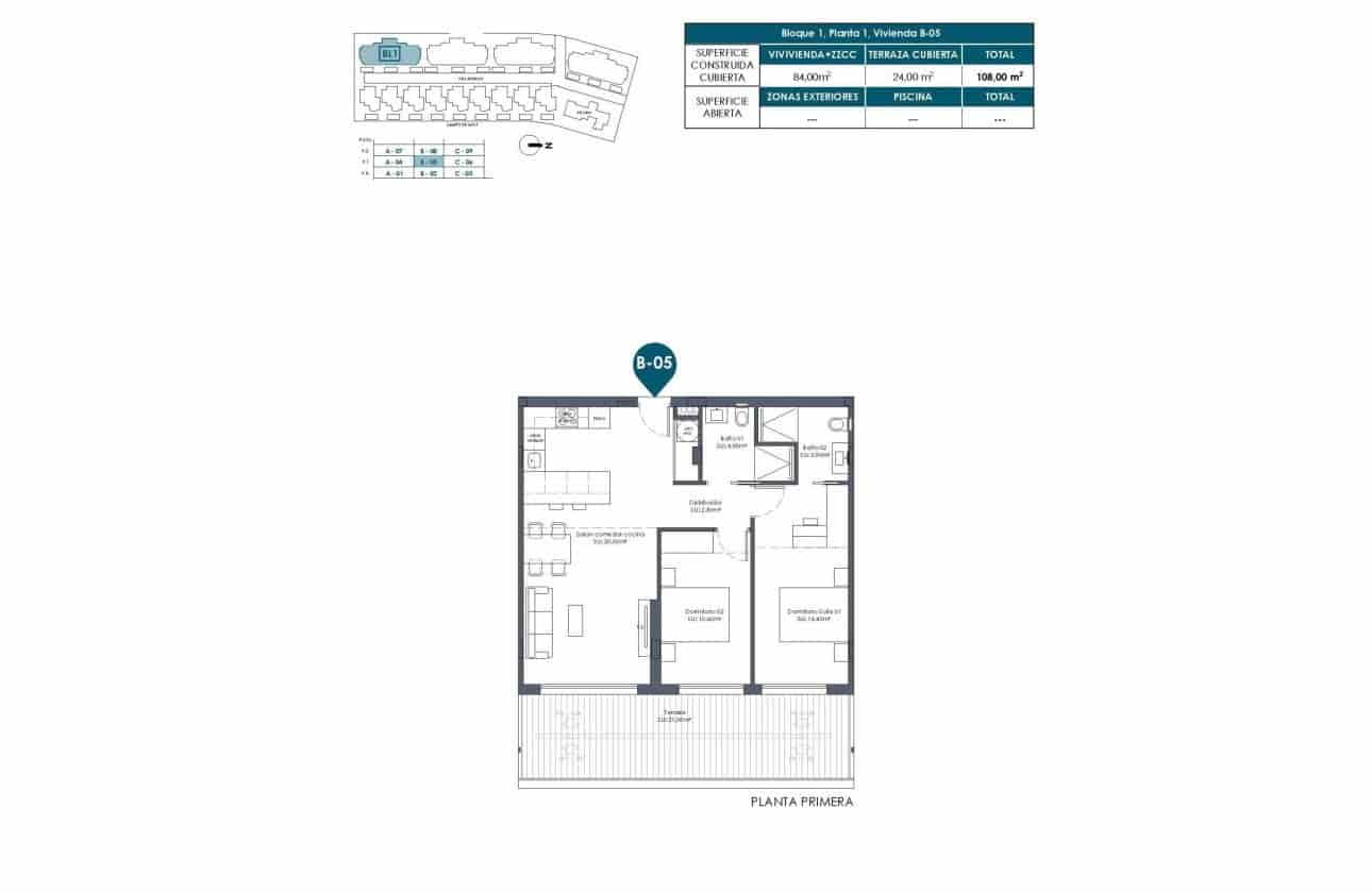 2 sovrum Lägenhet till salu i Los Alcazares med pool - 299 000 € (Ref: 10100956)