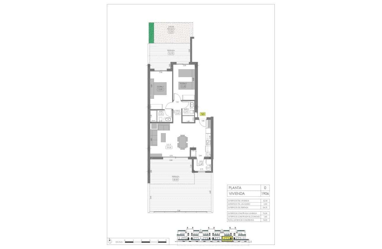 2 sypialnia Apartament na sprzedaż w Algorfa z basenem - 299 000 € (Ref: 10100958)