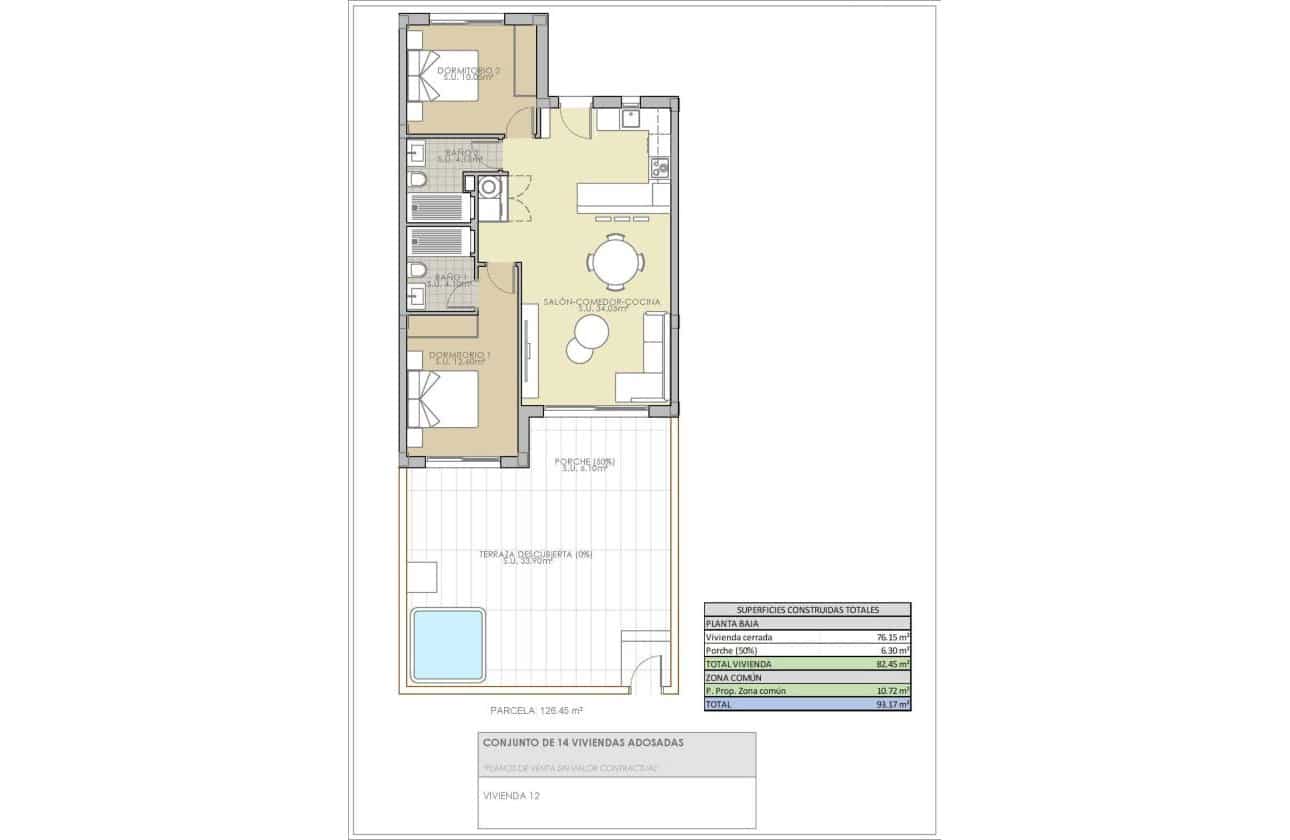 2 bedroom Apartment for sale in Rojales with garage - € 265,900 (Ref: 10100963)