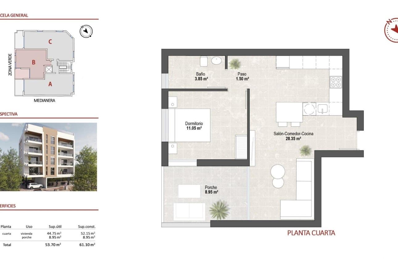 Apartamento de 1 habitación en Lo Pagan en venta con piscina - 229.900 € (Ref: 10100968)