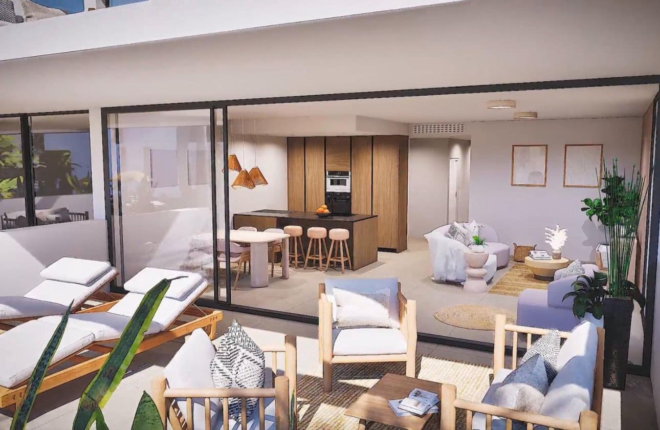 2 makuuhuone Huoneisto myytävänä paikassa Mar de Cristal mukana uima-altaan - 325 000 € (Ref: 10100970)