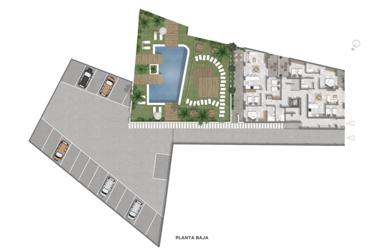2 soveværelse Lejlighed til salg i Guardamar del Segura med swimmingpool - € 332.500 (Ref: 10100979)