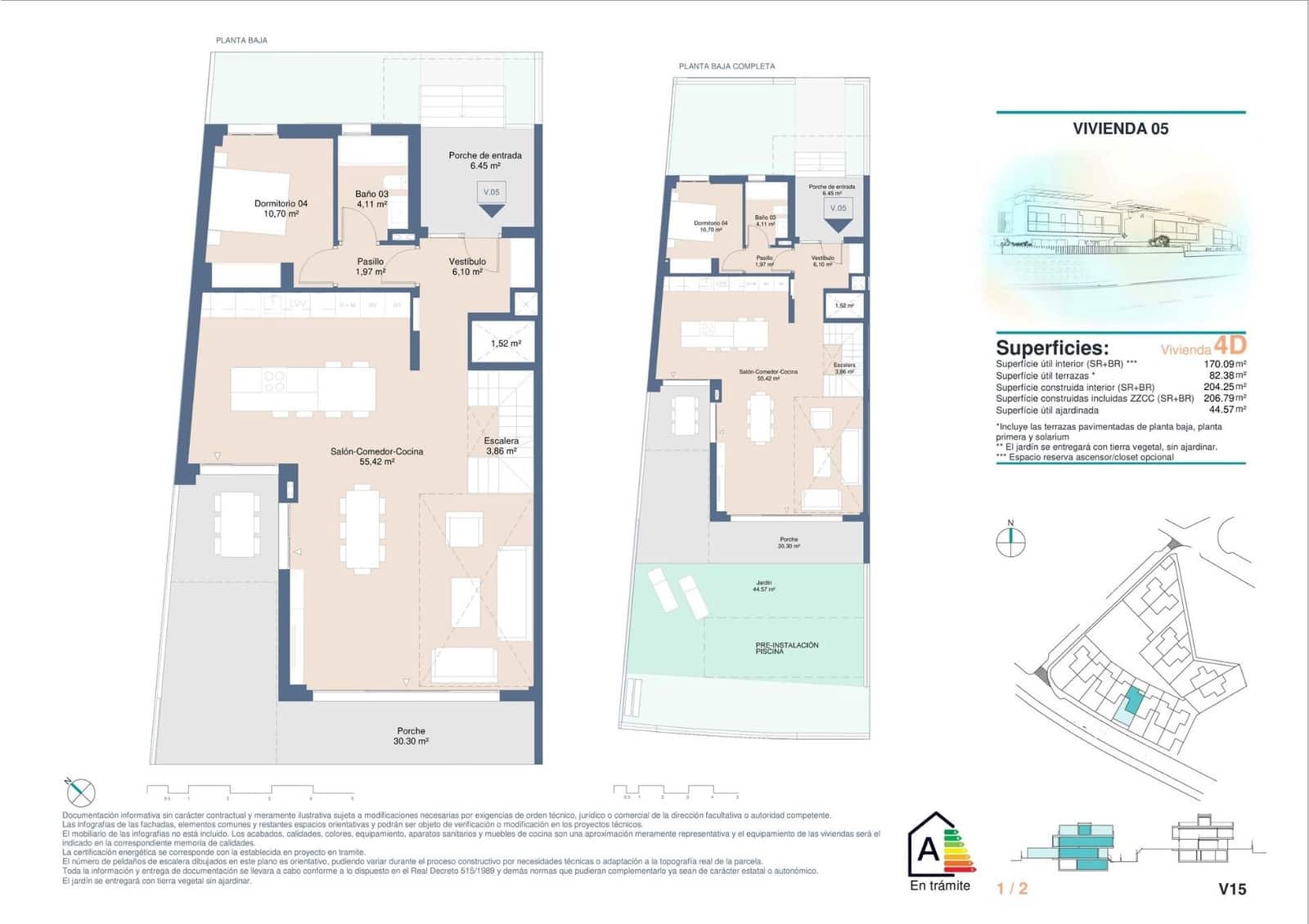 4 makuuhuone Paritalo myytävänä paikassa San Juan de Alicante / Sant Joan d'Alacant mukana uima-altaan - 1 150 000 € (Ref: 9417057)