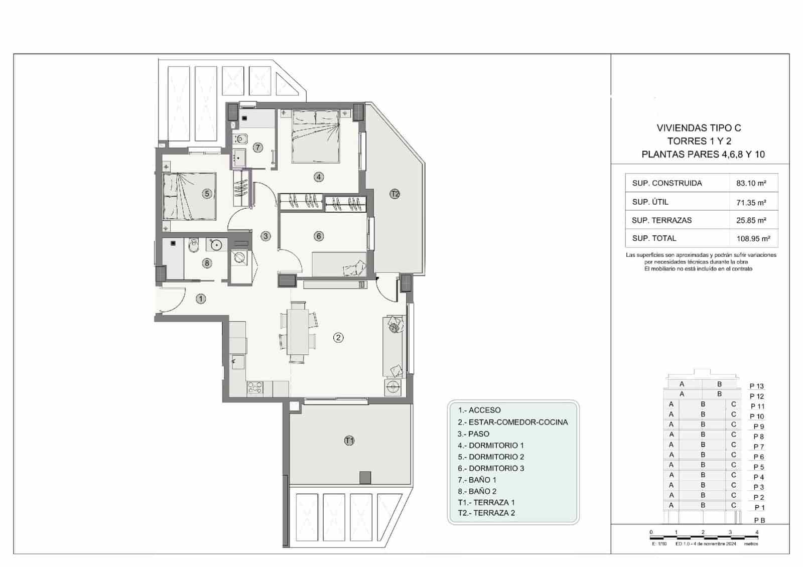3 slaapkamer Appartement te koop in Calpe / Calp met zwembad garage - € 599.000 (Ref: 9475375)