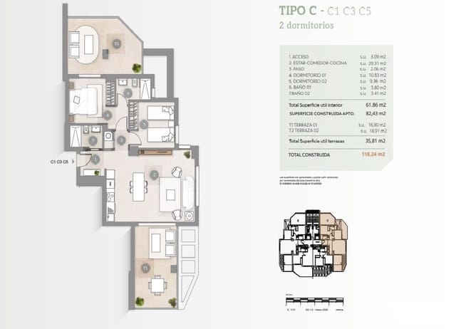 2 slaapkamer Appartement te koop in Calpe / Calp met zwembad garage - € 510.000 (Ref: 9475380)