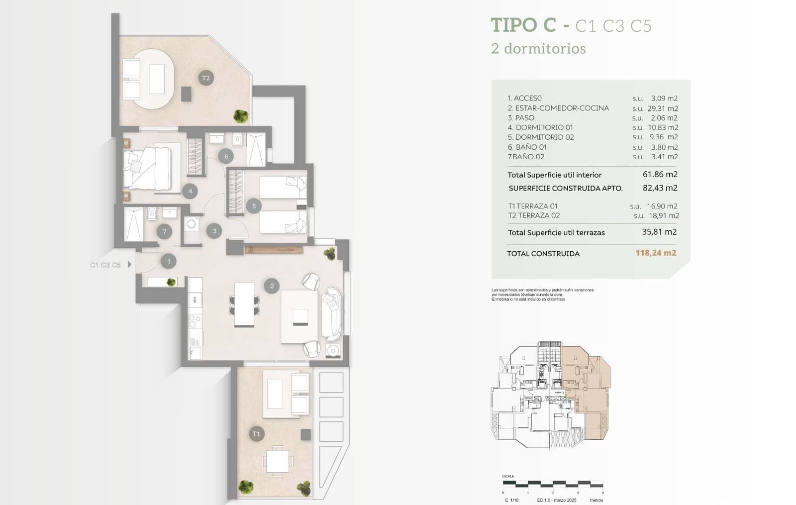 2 bedroom Apartment for sale in Calpe / Calp with pool garage - € 498,000 (Ref: 9475385)