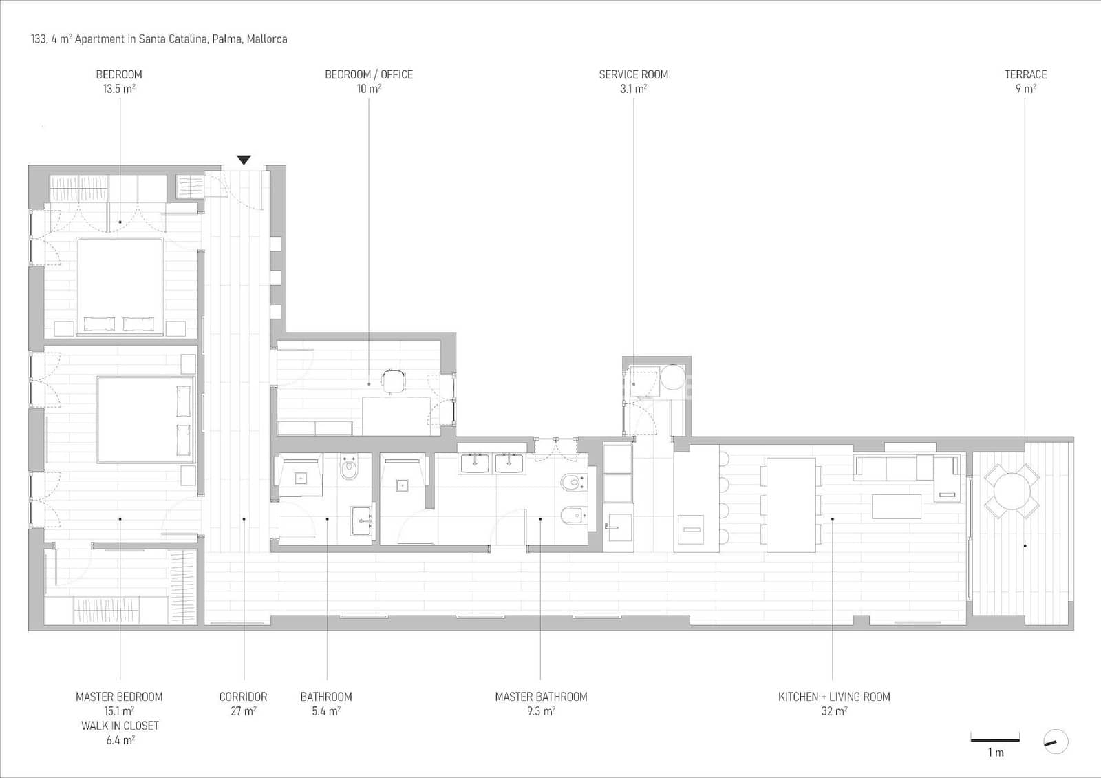 3 bedroom Apartment for sale in Palma de Mallorca - € 695,000 (Ref: 9733838)
