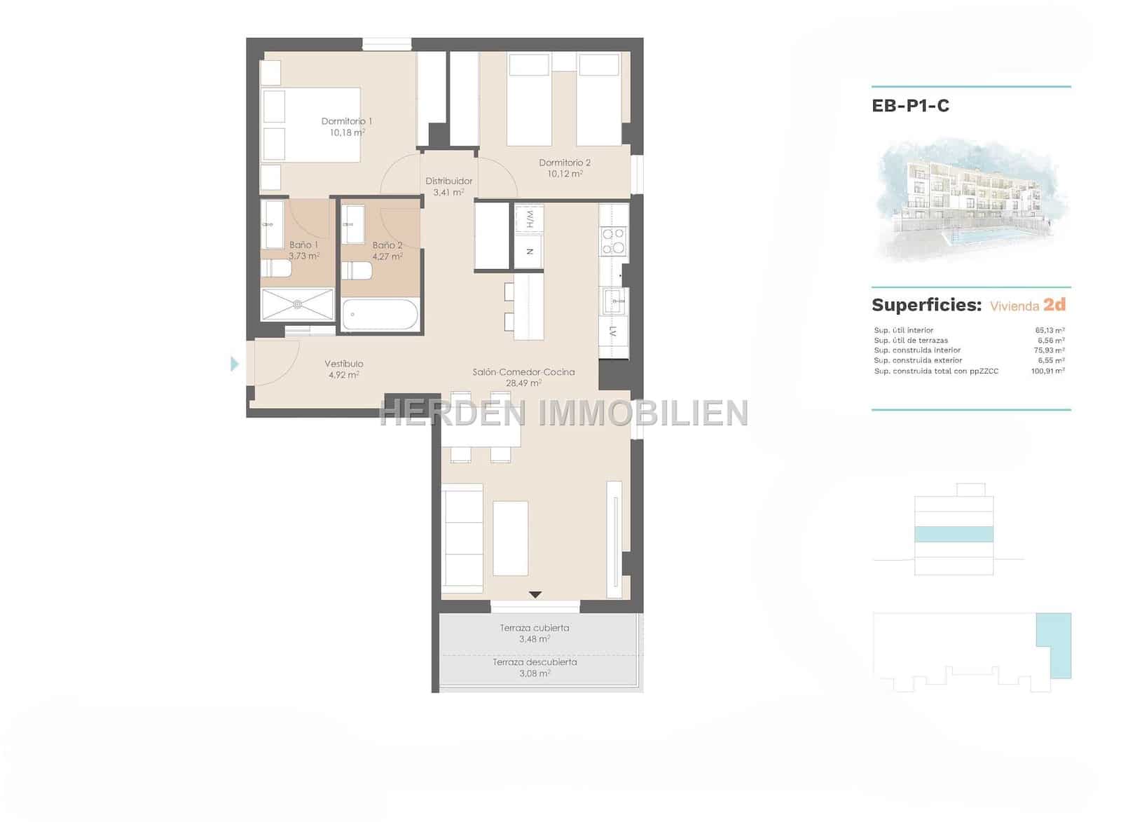 2 soveværelse Lejlighed til salg i Calvia med swimmingpool - € 560.000 (Ref: 9734026)